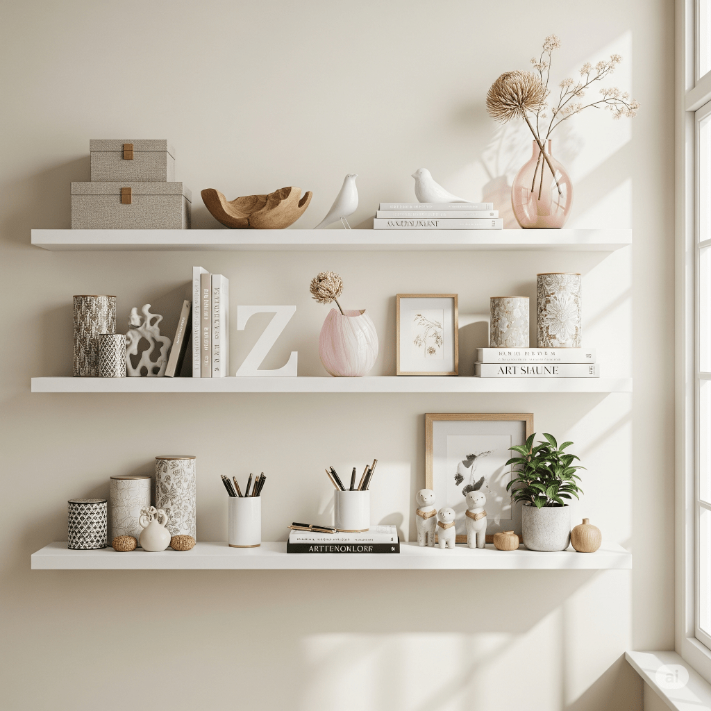 7 Tips for Perfectly Styled Floating&nbsp;Shelves